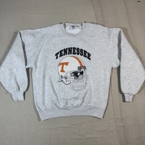 Vintage Jerzees Tennessee Volunteers Helmet Sweatshirt USA Made Large